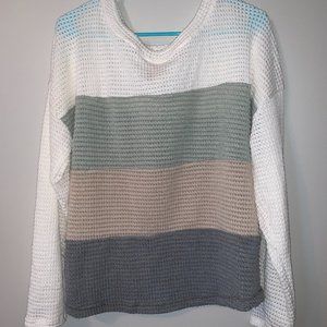 Multicolor pullover sweater